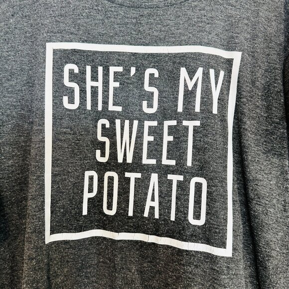 Couples Thanksgiving Tees Two Matching Holiday T-Shirts Womens Med & Mens Large - Picture 2 of 7